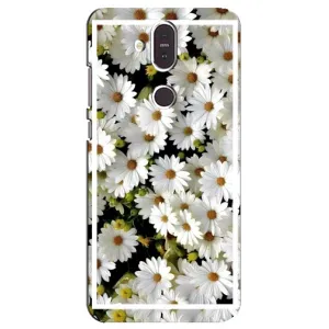 Чехол с ромашками на Nokia 8.1 , Nokia 8 2018 (Рамка в ромашках)