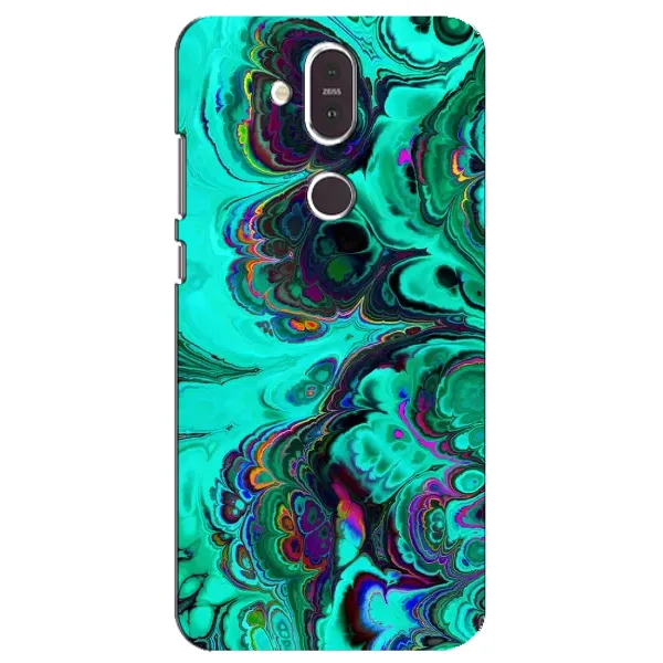 Чехол с рисунком «Салатный мрамор» для Nokia 8.1 (2018) Чехол с рисунком «Салатный мрамор» для Nokia 8.1 (2018)
