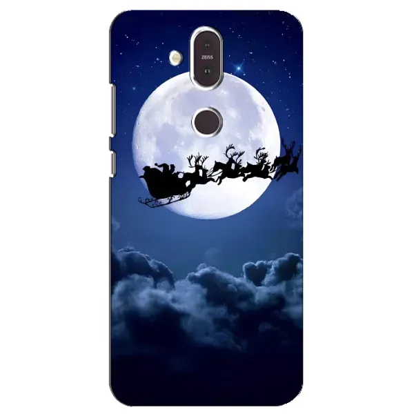 Чехол с рисунком «Санта - луна» для Nokia 8.1 (2018)