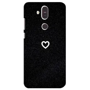 Чехлы с тематикой "Маленькие Сердечки" на Nokia 8.1 , Nokia 8 2018 (Сердечко)