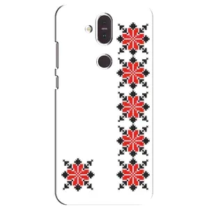 Силіконовый Чохол на Nokia 8.1 , Nokia 8 2018 з картинкой Вишиванки (Силует вишиванки)