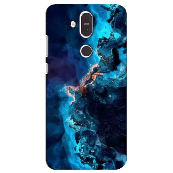 Чехол с рисунком «Синий мрамор» для Nokia 8.1 (2018) Чехол с рисунком «Синий мрамор» для Nokia 8.1 (2018)
