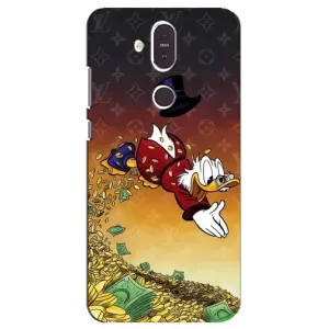 Силиконовый чехол для Nokia 8.1 , Nokia 8 2018 (Скрудж Луи Виттон)