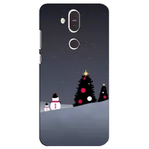 Чехлы на Новый Год Nokia 8.1 , Nokia 8 2018 (Снеговички)