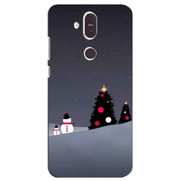 Чехол с рисунком «Снеговички» для Nokia 8.1 (2018) Чехол с рисунком «Снеговички» для Nokia 8.1 (2018)