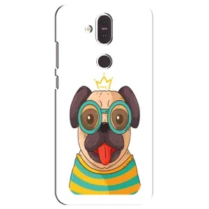 Бампер для Nokia 8.1 , Nokia 8 2018 с картинкой "Песики" (Собака Король)