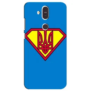 Чехол с картинкой (Патриотический ГЕРБ) на Nokia 8.1 , Nokia 8 2018 (Super - Герб)