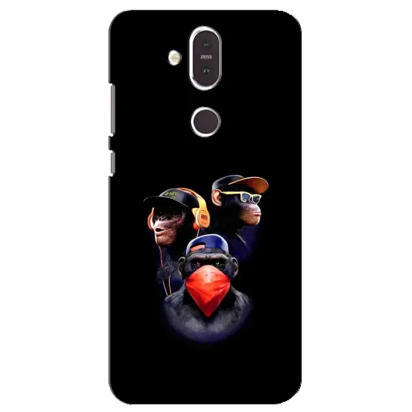 Чехол с рисунком «Три обезьяны» для Nokia 8.1 (2018) Чехол с рисунком «Три обезьяны» для Nokia 8.1 (2018)