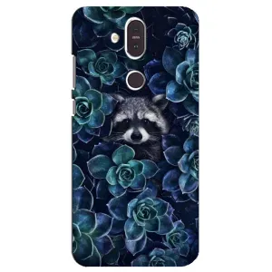 Силиконовый Чехол с Енотами на Nokia 8.1 , Nokia 8 2018 (В цветах)
