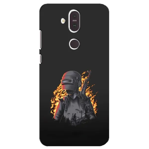 Чехол с рисунком «В огне» для Nokia 8.1 (2018) Чехол с рисунком «В огне» для Nokia 8.1 (2018)