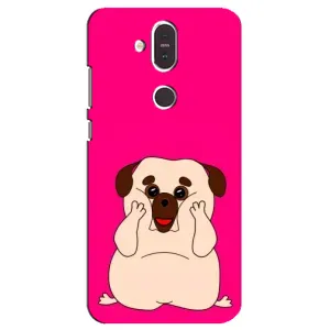 Чехол (ТПУ) Милые собачки для Nokia 8.1 , Nokia 8 2018 (Веселый Мопсик)