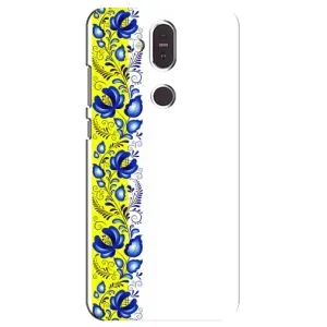 Силіконовый Чохол на Nokia 8.1 , Nokia 8 2018 з картинкой Вишиванки (Жовто-біла вишиванка)
