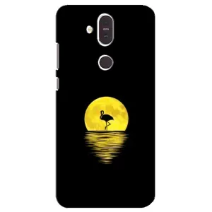 Летний Чехол на Nokia 8.1 , Nokia 8 2018 (Желтый Закат)