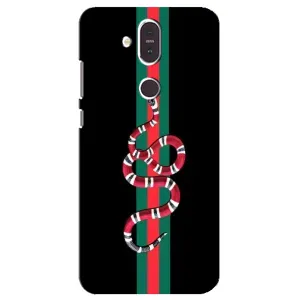 Чехлы Бренд GUCCI для Nokia 8.1 , Nokia 8 2018 (Змей Гуччи)