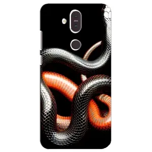 Чехлы с изображением разных животных для Nokia 8.1 , Nokia 8 2018 (Змея)