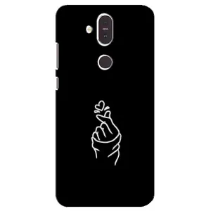 Чехлы (Знак сердечка) на Nokia 8.1 , Nokia 8 2018 (Знак Сердечка)