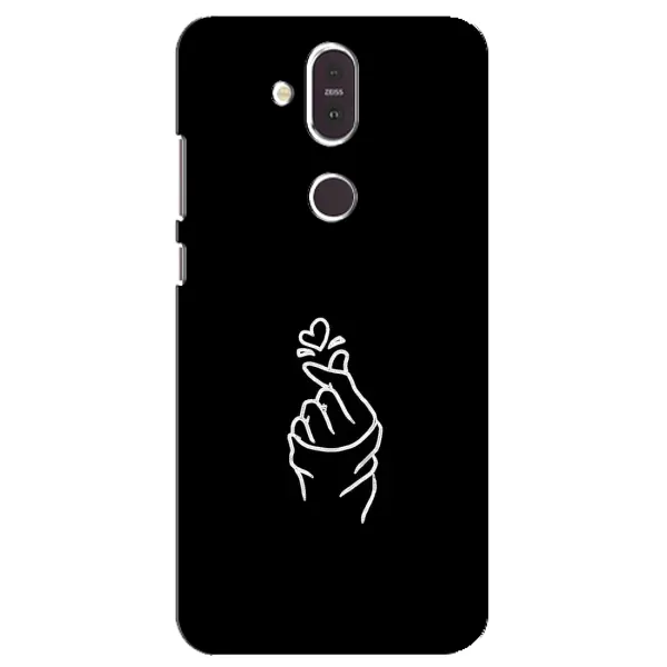 Чехол с рисунком «Знак Сердечка» для Nokia 8.1 (2018)