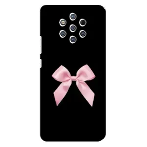 Чехол банты для Nokia 9 (Бант на черном)