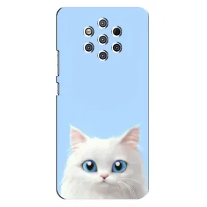 Чехол на тематику: Коты для Nokia 9 (Белый кот)
