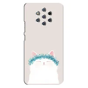 Чехол на тематику: Коты для Nokia 9 (Белый котик)