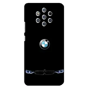 Силіконовий бампер з картинкою машини на Nokia 9 (Чорний BMW)