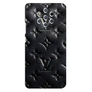 Текстурный Чехол Louis Vuitton для Нокіа 9 (Черный ЛВ)