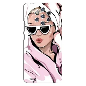 Чехол с картинкой Модные Девчонки Nokia 9 (Девушка в халате)