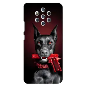 Чехол с рисунком «Доберман злой» для Nokia 9