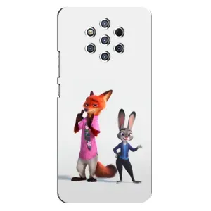 Силиконовый чехол с принтом Зоотрополіс для Nokia 9 (Джуди и Ник)