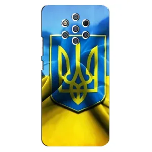 Чехол с картинкой (Патриотический ГЕРБ) на Nokia 9 (Герб и Флаг Украины)