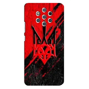 Чехлы УПА (Красно-Чёрный) на Nokia 9 (Герб в цвете УПА)