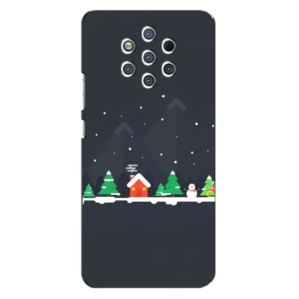 Чехол с рисунком «Город зимний» для Nokia 9 Чехол с рисунком «Город зимний» для Nokia 9