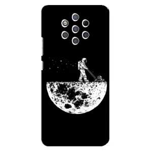 Силиконовый Чехол с принтом "Космонавты" на Nokia 9 (Космонавт)