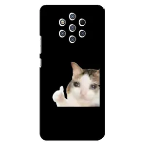 Бампер с принтом Мемы для Nokia 9 (Кот в слезах)