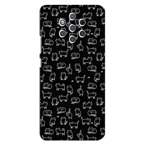Чехол на тематику: Коты для Nokia 9 (Котики на черном)