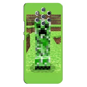 Чехлы для Nokia 9 (Персонажи Майн Крафт) (Крипер 2)