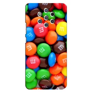 Чехол с изображением вкусной еды для Nokia 9 (Разноцветные M&M'S)