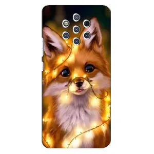 Чохол з Лисичкою для Nokia 9 (Новорічне лисеня)