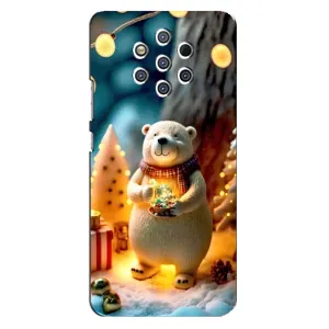 Чехлы на Новый Год Nokia 9 (Новогодний ведмеженок)