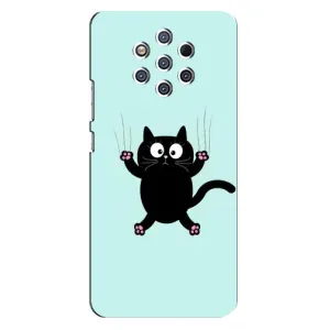 Силиконовый чехол с котиком для Nokia 9