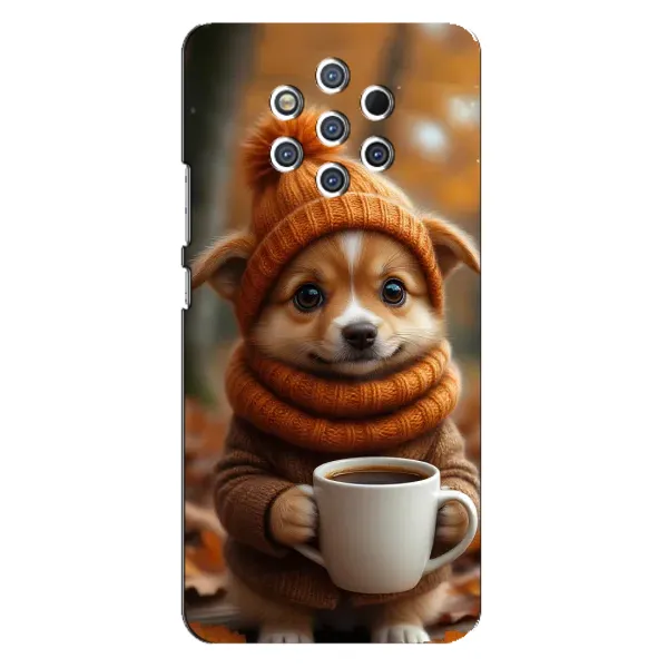 Чехол с рисунком «Собачка с кофе» для Nokia 9 Чехол с рисунком «Собачка с кофе» для Nokia 9