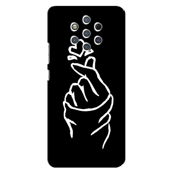 Чехол с рисунком «Сердце на черном» для Nokia 9 Чехол с рисунком «Сердце на черном» для Nokia 9