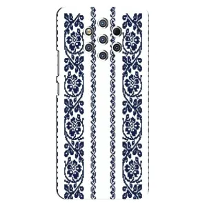 Силіконовый Чохол на Nokia 9 з картинкой Вишиванки (Синя вишиванка)