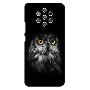 Чехлы с принтом СОВЫ для Nokia 9 (Сова на чёрном)