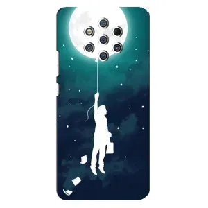 Чехол (ТПУ) с планетами на Nokia 9 (To The moon)