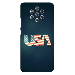 Чехол Флаг USA для Nokia 9