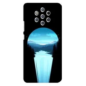 Летний Чехол на Nokia 9 (Синий Водопад)