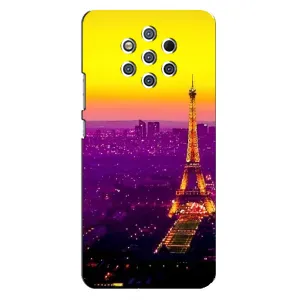 Чехол с Эйфелевой башней на Nokia 9 (Яркая башня)
