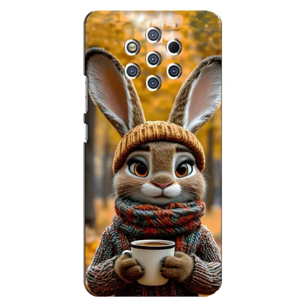 Чехол с рисунком «Зайчик с кофе» для Nokia 9 Чехол с рисунком «Зайчик с кофе» для Nokia 9