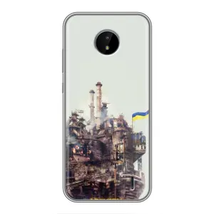 Чехлы на военную тематику для Nokia C10 (Азовсталь)